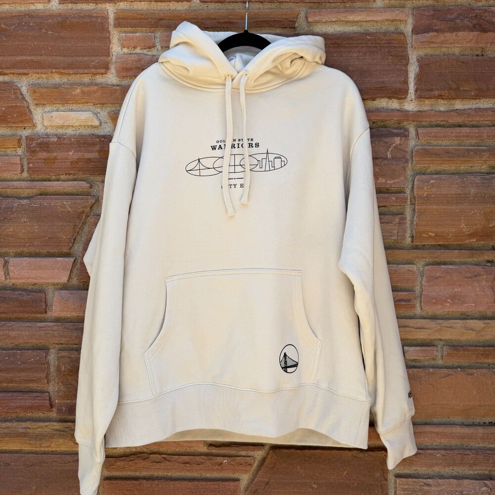 Golden State Warriors City Edition x Rakuten Hoodie – Men's Medium – Beige